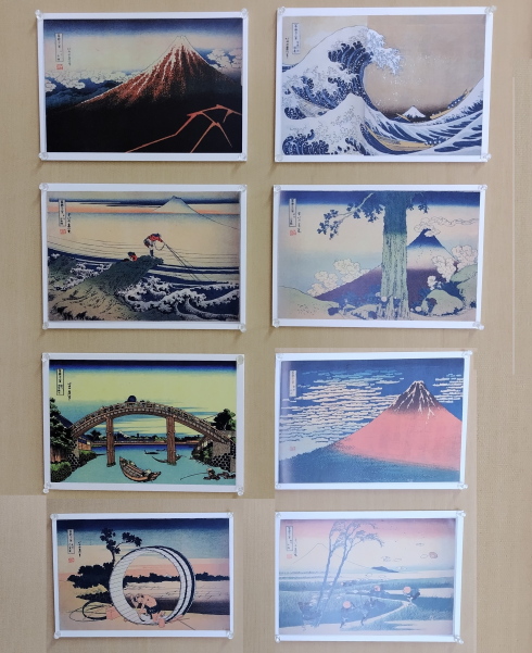 石で描く「葛飾北斎」